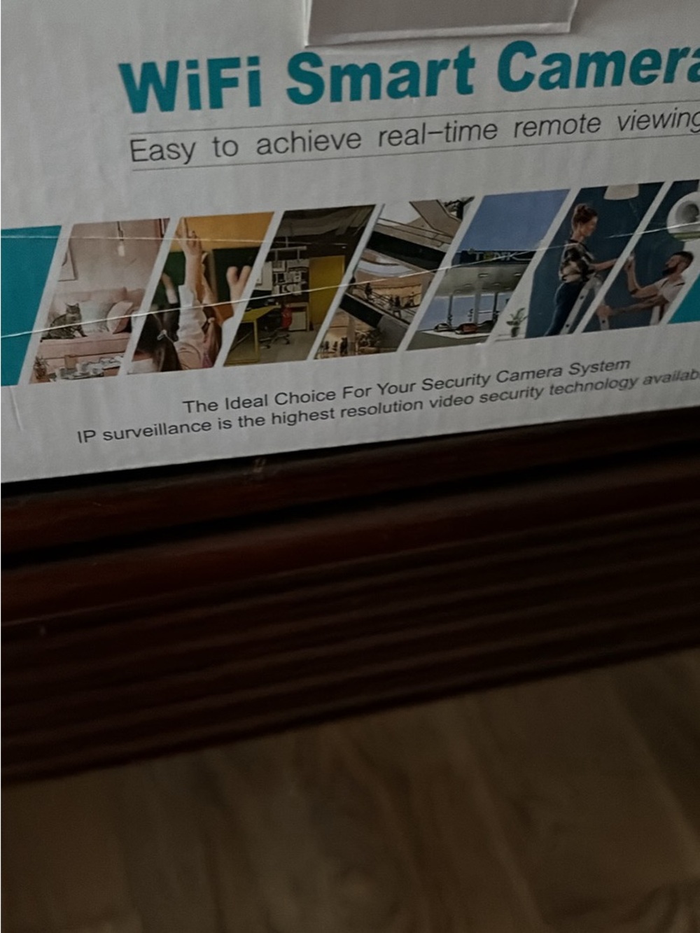 adidas Blue and White WiFi Smart Camera Packaging Panel